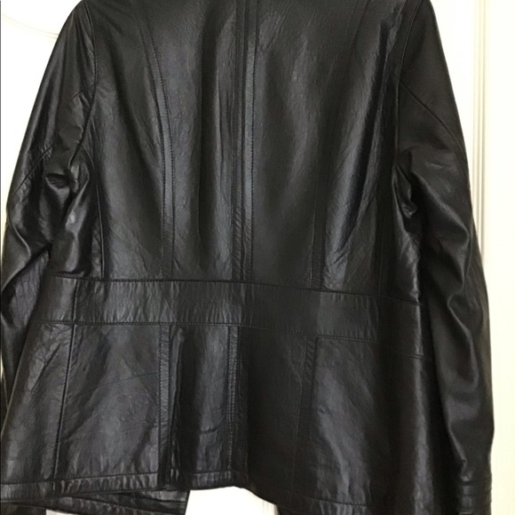 Black leather jacket - Picture 3 of 3